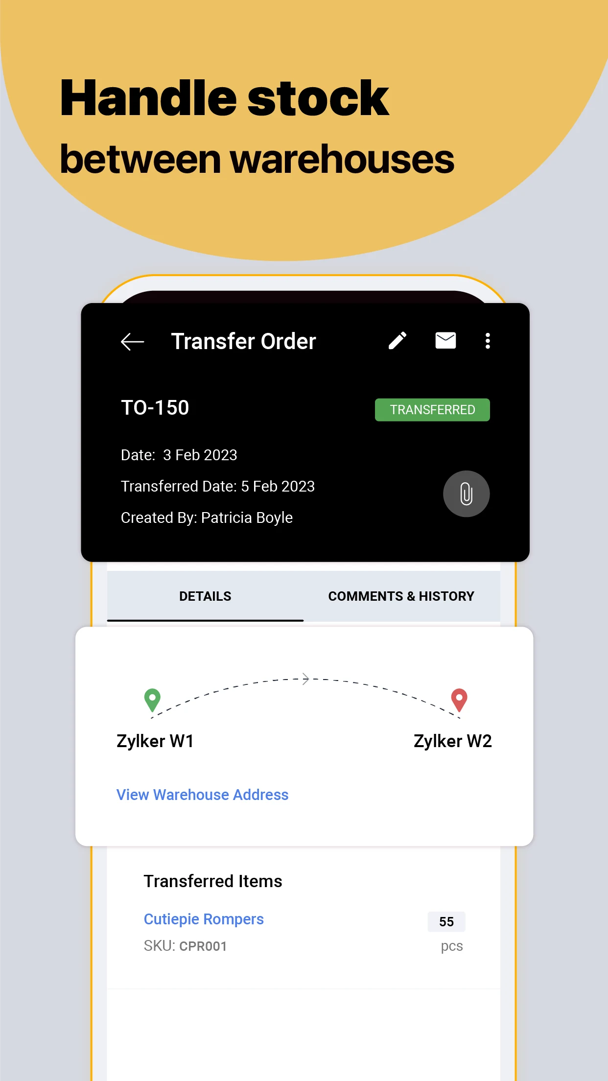Inventory Management App -Zoho screenshot